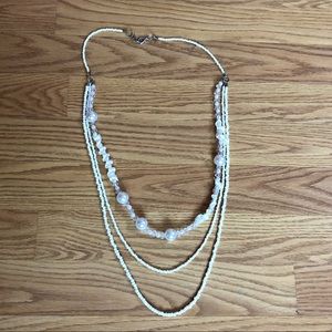 Layered Faux Pearl Necklace